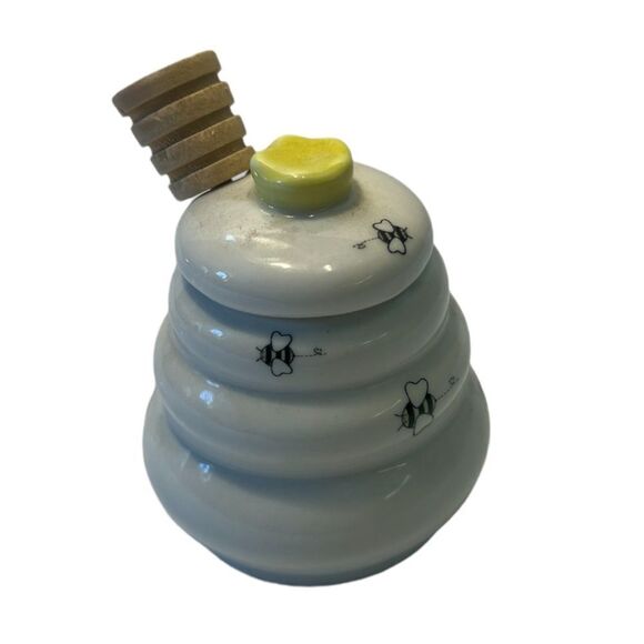 Bee Hive Honey Pot Server - Picture 1 of 7
